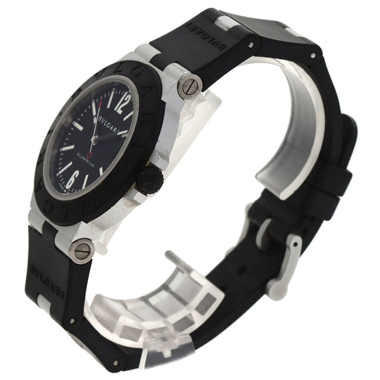 BVLGARI Watches Mechanical Automatic BB40AT Aluminum, Rubber black Aluminum date black dial mens Used Authentic