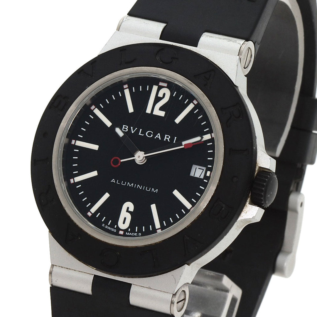 BVLGARI Watches Mechanical Automatic BB40AT Aluminum, Rubber black Aluminum date black dial mens Used Authentic