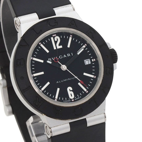 BVLGARI Watches Mechanical Automatic BB40AT Aluminum, Rubber black Aluminum date black dial mens Used Authentic