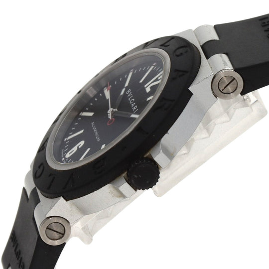 BVLGARI Watches Mechanical Automatic BB40AT Aluminum, Rubber black Aluminum date black dial mens Used Authentic