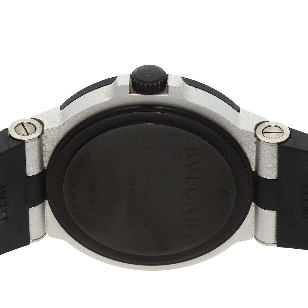 BVLGARI Watches Mechanical Automatic BB40AT Aluminum, Rubber black Aluminum date black dial mens Used Authentic