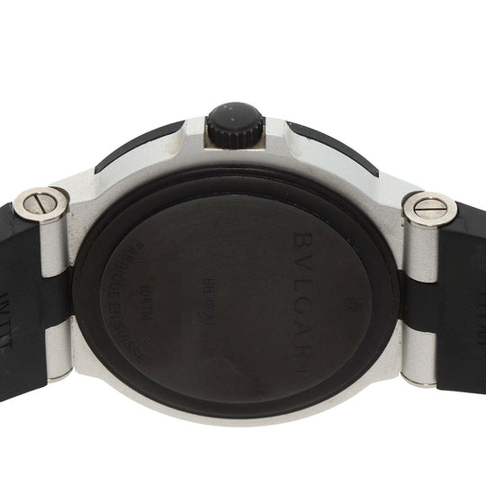 BVLGARI Watches Mechanical Automatic BB40AT Aluminum, Rubber black Aluminum date black dial mens Used Authentic