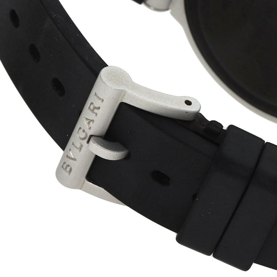 BVLGARI Watches Mechanical Automatic BB40AT Aluminum, Rubber black Aluminum date black dial mens Used Authentic