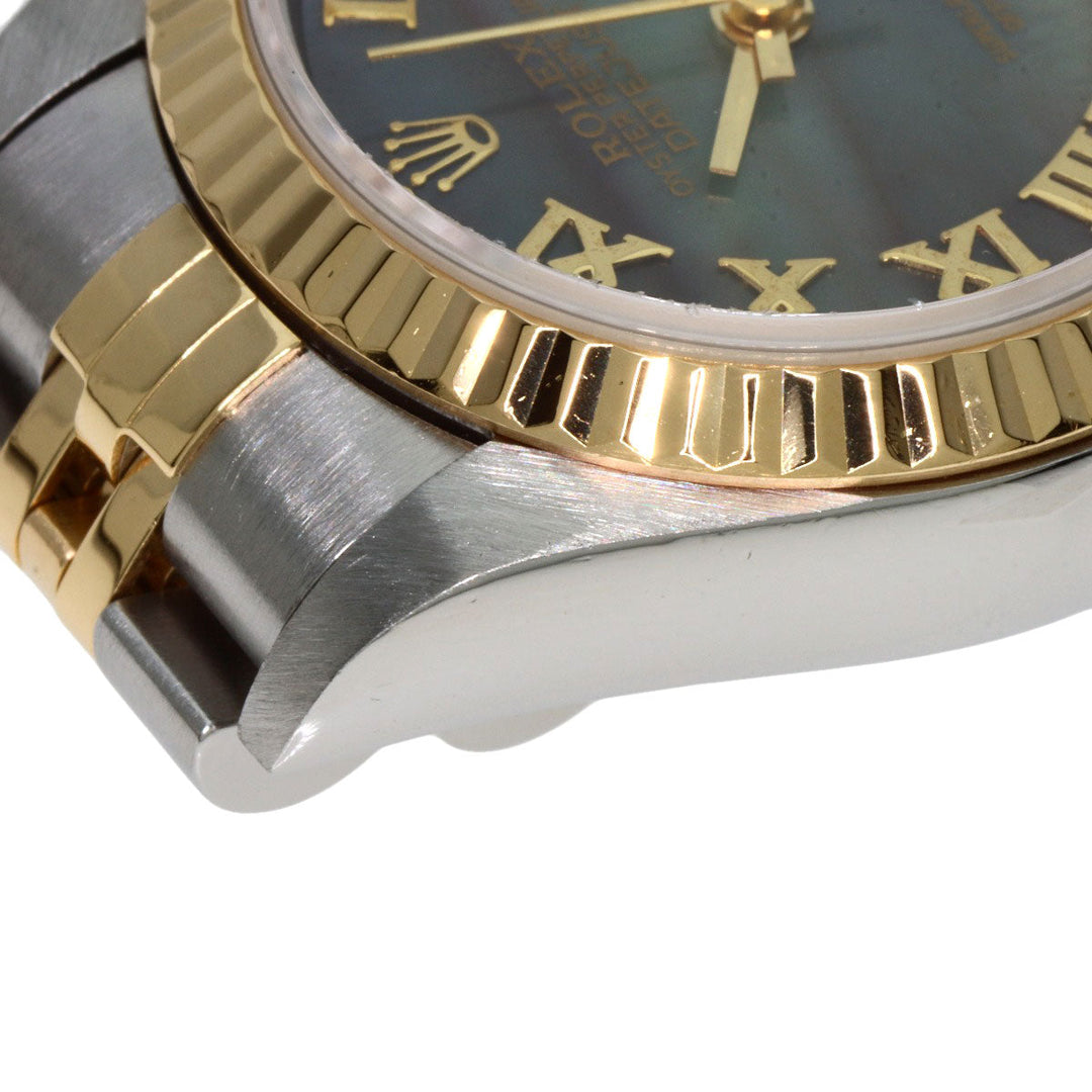 ROLEX Watches Mechanical Automatic 69173NR Stainless Steel , SSxK18YG , K18YG gold Datejust Black shell dial Women Used Authentic
