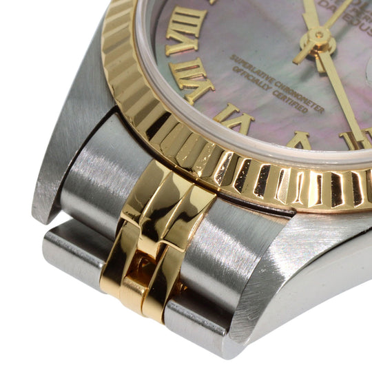 ROLEX Watches Mechanical Automatic 69173NR Stainless Steel , SSxK18YG , K18YG gold Datejust Black shell dial Women Used Authentic