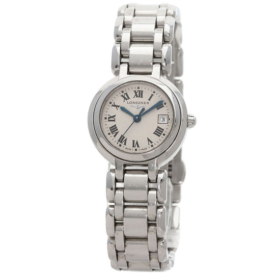 LONGINES Watches Quartz L8.110.4 Stainless Steel Silver Primalna Silver dial