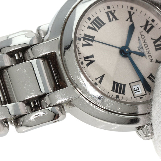 LONGINES Watches Quartz L8.110.4 Stainless Steel Silver Primalna Silver dial