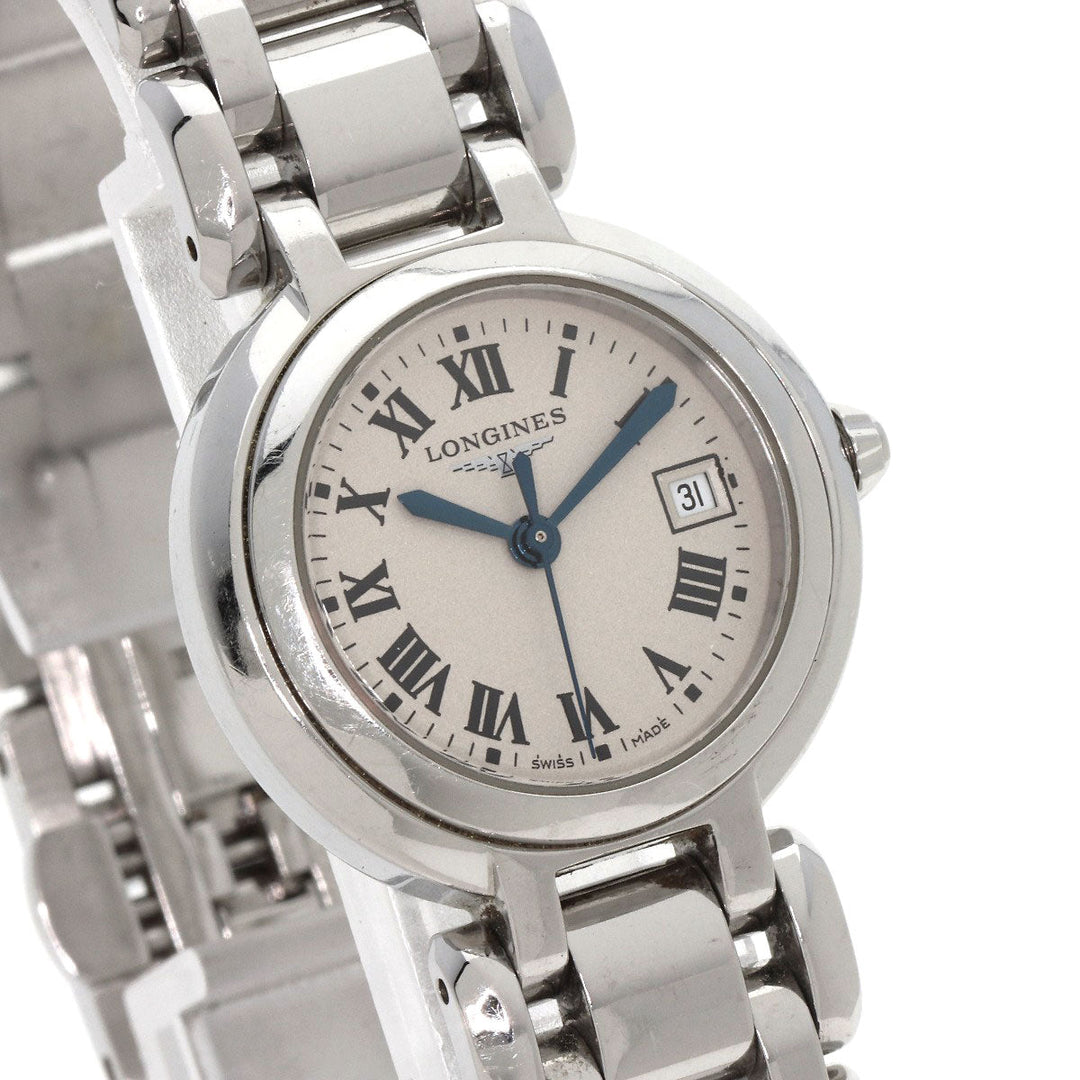 LONGINES Watches Quartz L8.110.4 Stainless Steel Silver Primalna Silver dial