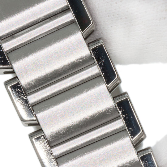CARTIER Watches Quartz W51026Q3 Stainless Steel , Stainless Steel Silver Tank Francaise SM Asia Limited black dial Women Used Authentic