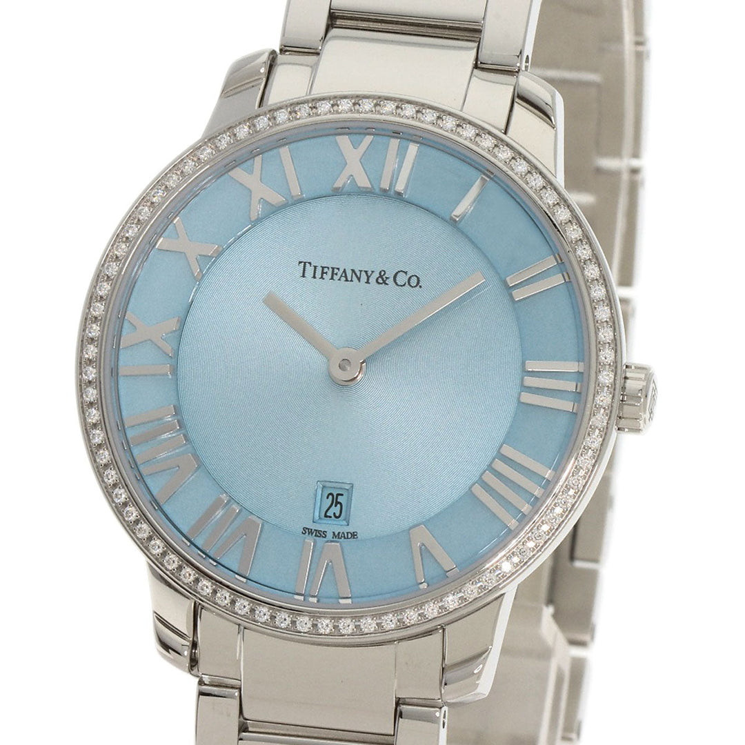 TIFFANY&Co. Watches Quartz 37447323 Stainless Steel Silver Atlas TIFFANY&Co. Blue Ice blue dial