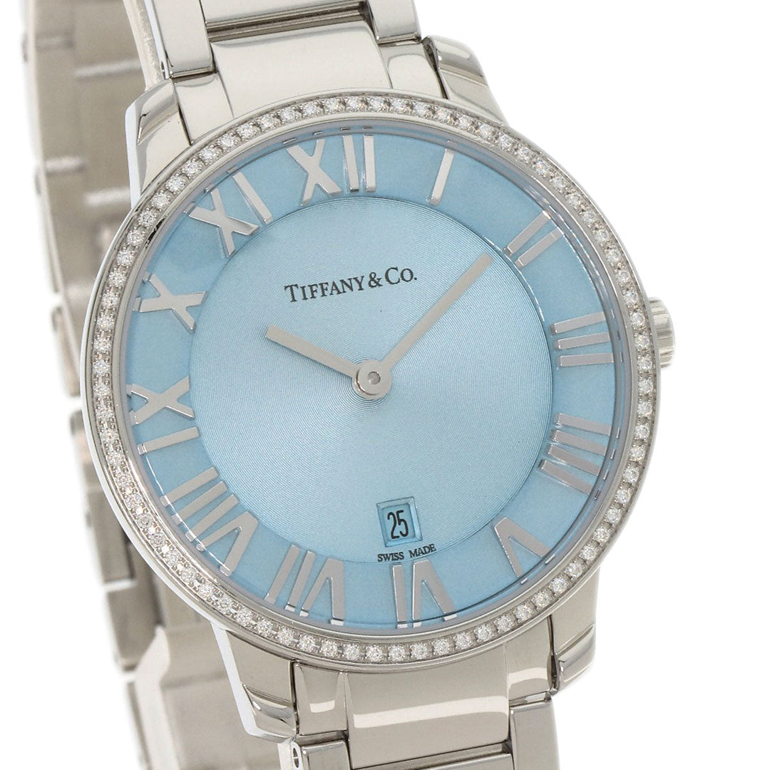 TIFFANY&Co. Watches Quartz 37447323 Stainless Steel Silver Atlas TIFFANY&Co. Blue Ice blue dial