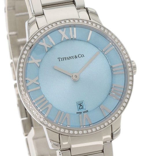 TIFFANY&Co. Watches Quartz 37447323 Stainless Steel Silver Atlas TIFFANY&Co. Blue Ice blue dial