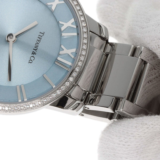 TIFFANY&Co. Watches Quartz 37447323 Stainless Steel Silver Atlas TIFFANY&Co. Blue Ice blue dial