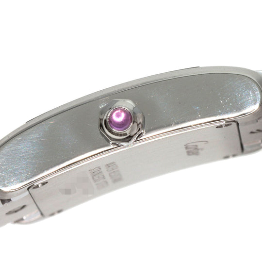 CARTIER Watches Quartz W51028Q3 Stainless Steel Silver Tank francaise SM Pink shell dial