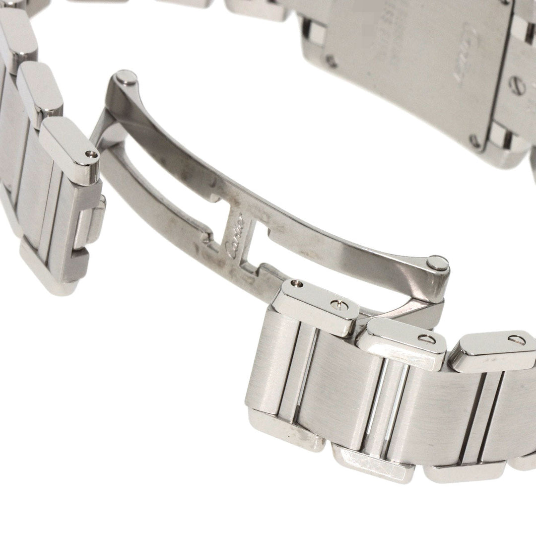 CARTIER Watches Quartz W51028Q3 Stainless Steel Silver Tank francaise SM Pink shell dial