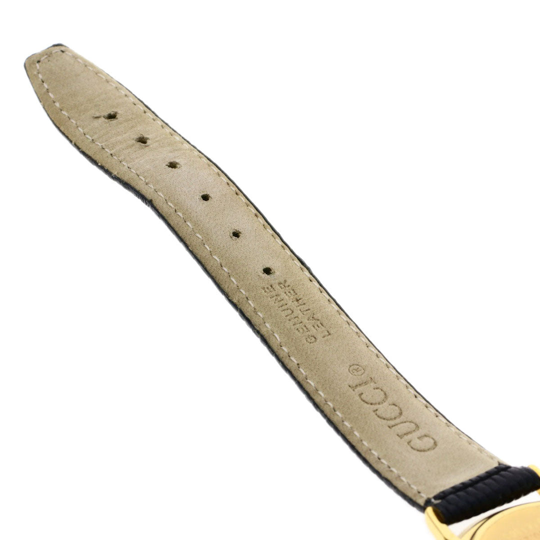 GUCCI Watches Quartz 3000.2M Gold Plated gold Round face black dial