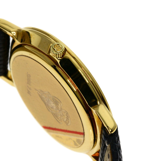 GUCCI Watches Quartz 3000.2M Gold Plated gold Round face black dial