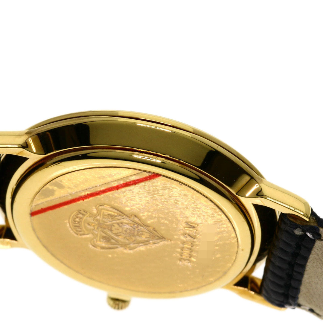 GUCCI Watches Quartz 3000.2M Gold Plated gold Round face black dial