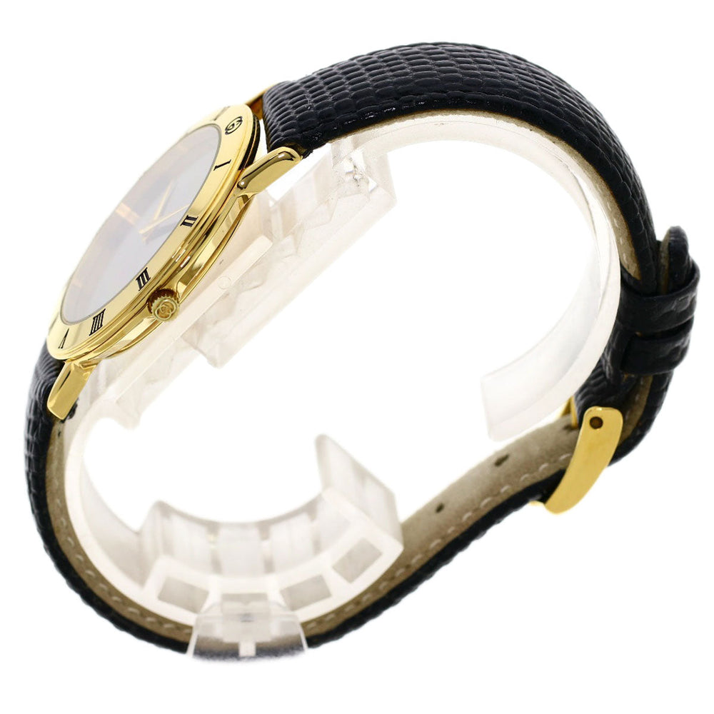 GUCCI Watches Quartz 3000.2M Gold Plated gold Round face black dial