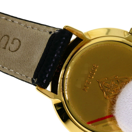 GUCCI Watches Quartz 3000.2M Gold Plated gold Round face black dial