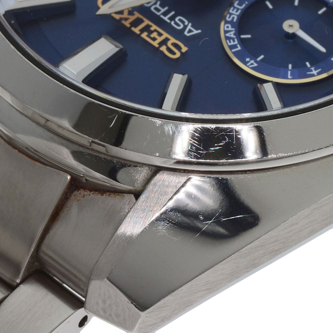 SEIKO Watches Solar Powered SBXC115 Stainless Steel , Stainless Steel Silver Astron Shohei Ohtani Limited Edition blue dial mens Used Authentic