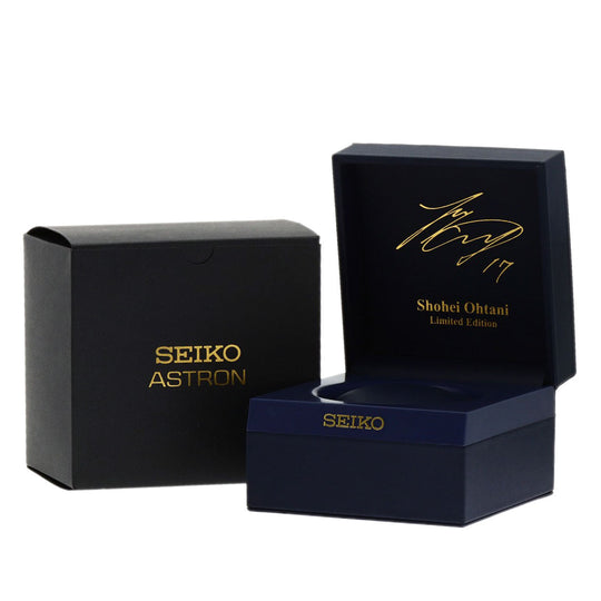 SEIKO Watches Solar Powered SBXC115 Stainless Steel , Stainless Steel Silver Astron Shohei Ohtani Limited Edition blue dial mens Used Authentic