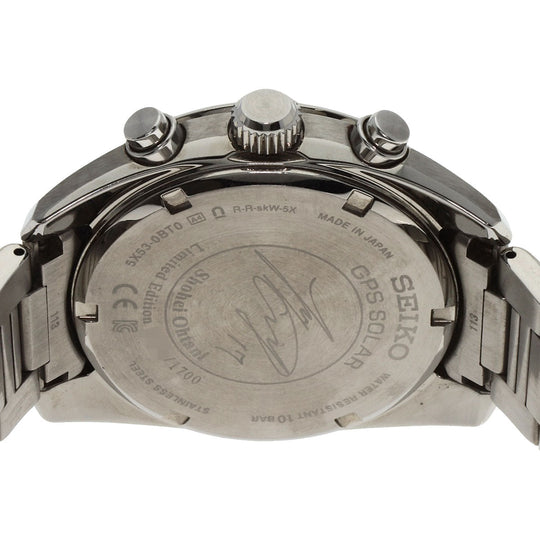 SEIKO Watches Solar Powered SBXC115 Stainless Steel , Stainless Steel Silver Astron Shohei Ohtani Limited Edition blue dial mens Used Authentic