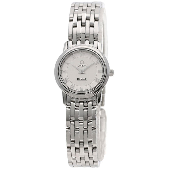 OMEGA Watches Quartz 4570.33 Stainless Steel , Stainless Steel Silver De Ville Prestige Silver dial Women Used Authentic