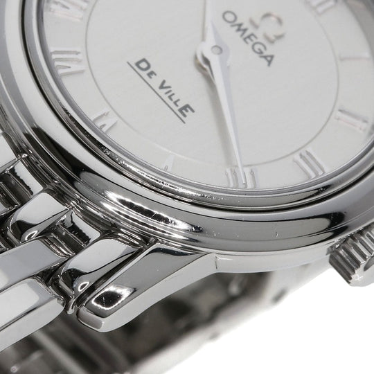 OMEGA Watches Quartz 4570.33 Stainless Steel , Stainless Steel Silver De Ville Prestige Silver dial Women Used Authentic