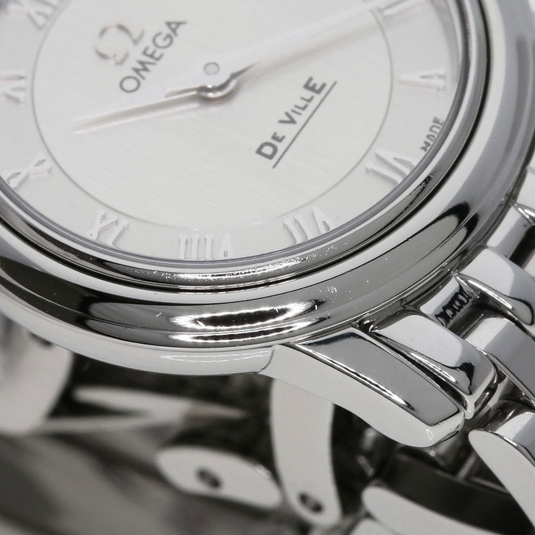 OMEGA Watches Quartz 4570.33 Stainless Steel , Stainless Steel Silver De Ville Prestige Silver dial Women Used Authentic
