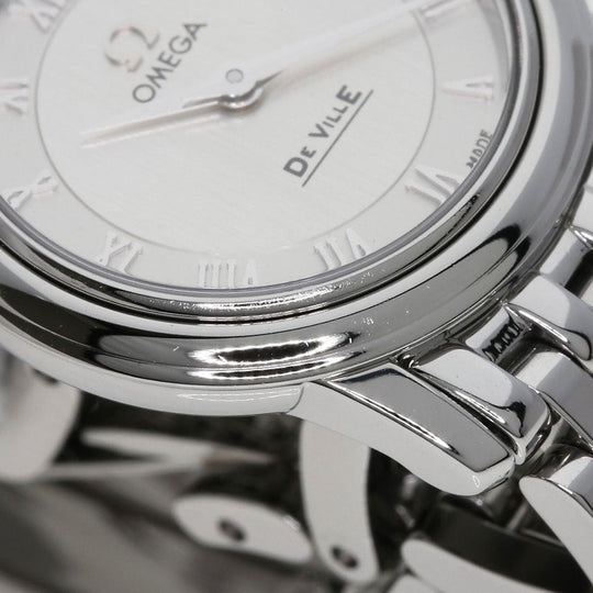 OMEGA Watches Quartz 4570.33 Stainless Steel , Stainless Steel Silver De Ville Prestige Silver dial Women Used Authentic