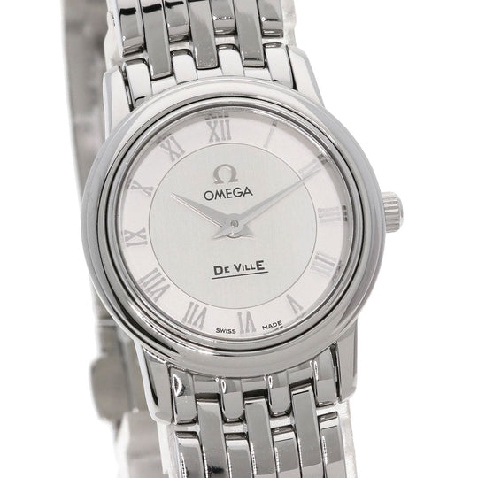 OMEGA Watches Quartz 4570.33 Stainless Steel , Stainless Steel Silver De Ville Prestige Silver dial Women Used Authentic