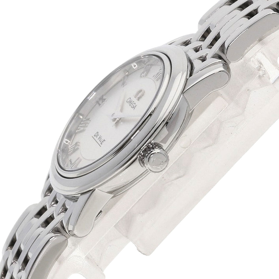 OMEGA Watches Quartz 4570.33 Stainless Steel , Stainless Steel Silver De Ville Prestige Silver dial Women Used Authentic