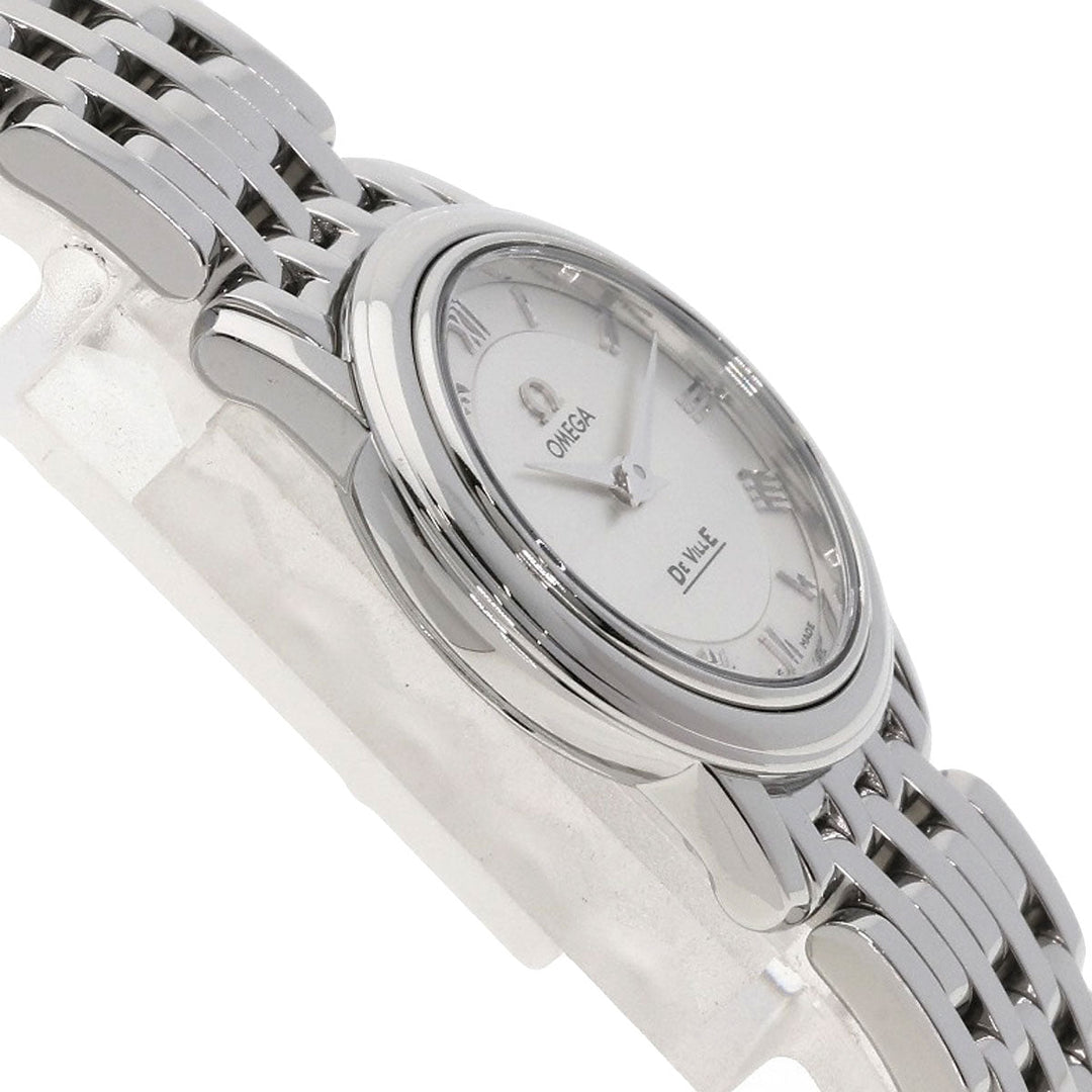 OMEGA Watches Quartz 4570.33 Stainless Steel , Stainless Steel Silver De Ville Prestige Silver dial Women Used Authentic