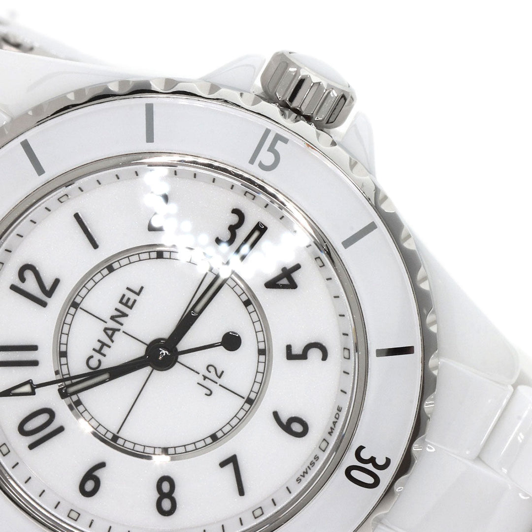 CHANEL Watches Quartz H5698 Caliber 12.2 Ceramic, Ceramic white J12 1.3" current model white dial Women Used Authentic