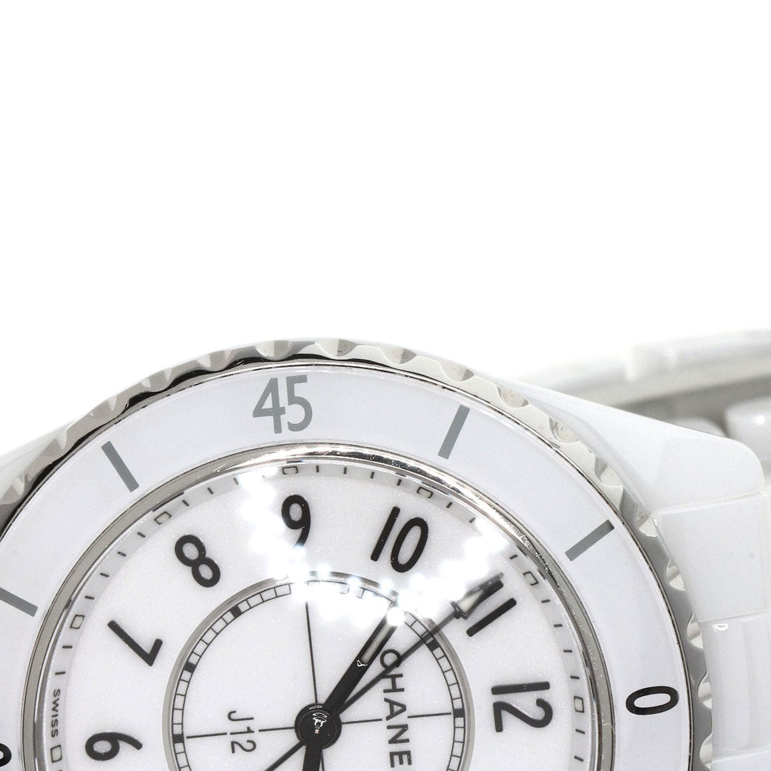 CHANEL Watches Quartz H5698 Caliber 12.2 Ceramic, Ceramic white J12 1.3" current model white dial Women Used Authentic