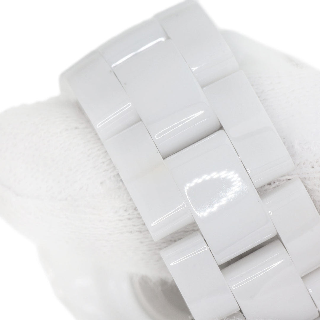 CHANEL Watches Quartz H5698 Caliber 12.2 Ceramic, Ceramic white J12 1.3" current model white dial Women Used Authentic