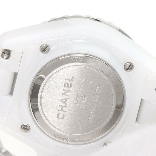 CHANEL Watches Quartz H5698 Caliber 12.2 Ceramic, Ceramic white J12 1.3" current model white dial Women Used Authentic