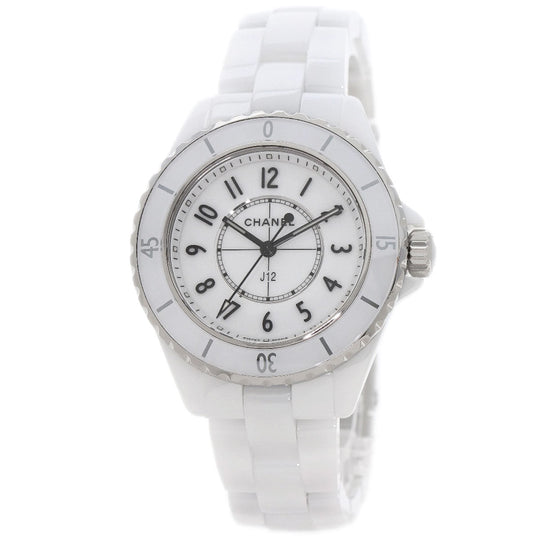 CHANEL Watches Quartz H5698 Caliber 12.2 Ceramic, Ceramic white J12 1.3" current model white dial Women Used Authentic