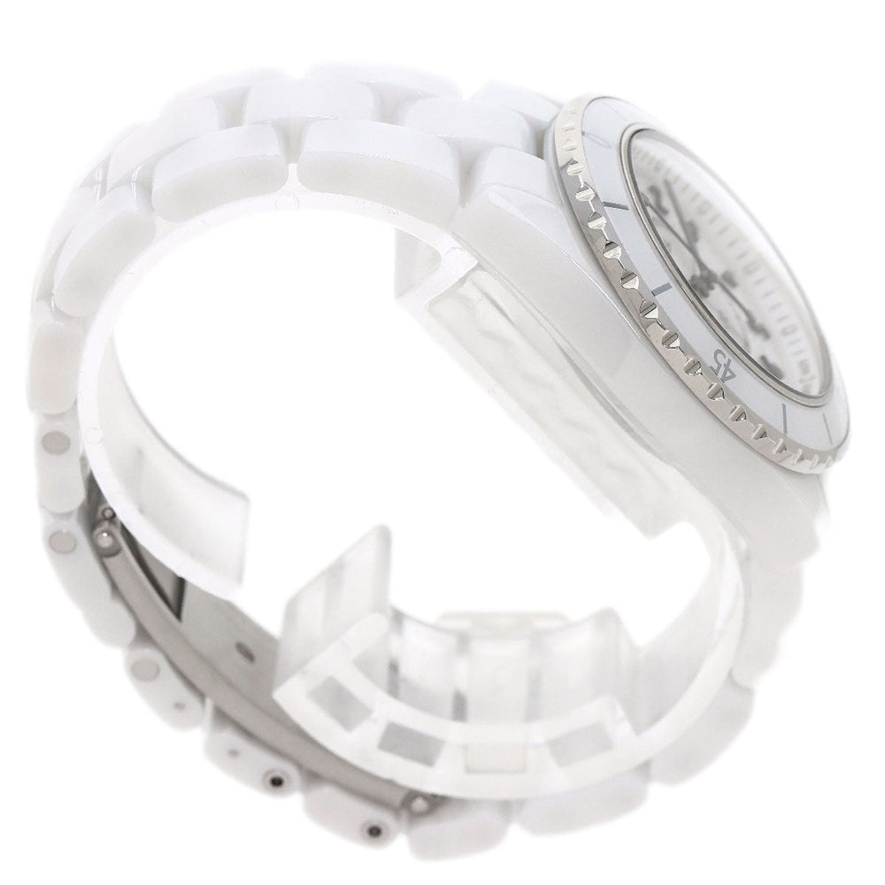 CHANEL Watches Quartz H5698 Caliber 12.2 Ceramic, Ceramic white J12 1.3" current model white dial Women Used Authentic