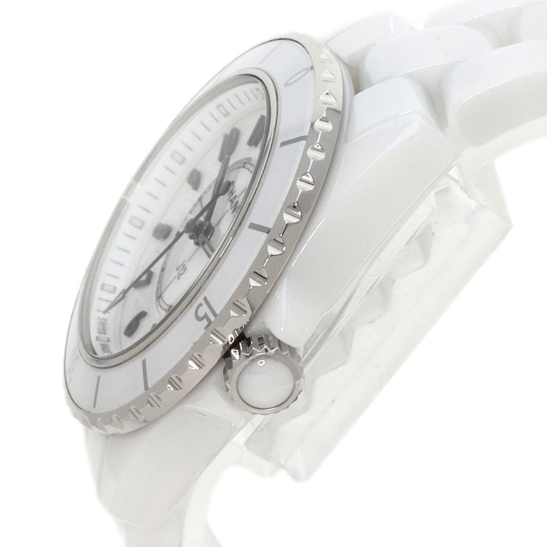 CHANEL Watches Quartz H5698 Caliber 12.2 Ceramic, Ceramic white J12 1.3" current model white dial Women Used Authentic