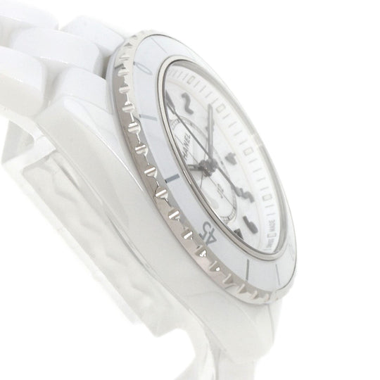 CHANEL Watches Quartz H5698 Caliber 12.2 Ceramic, Ceramic white J12 1.3" current model white dial Women Used Authentic