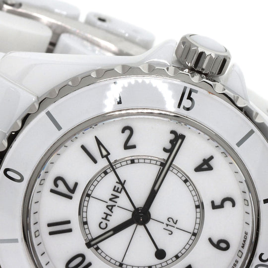 CHANEL Watches Quartz H5698 Caliber 12.2 Ceramic, Ceramic white J12 1.3" current model white dial Women Used Authentic
