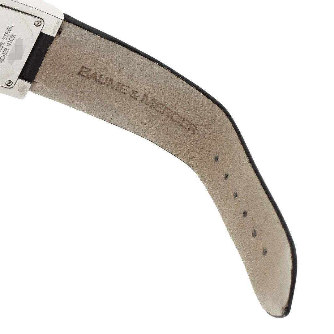 Baume & Mercier Watches Quartz MOA8167 Stainless Steel, Leather Silver catwalk black dial Women Used Authentic