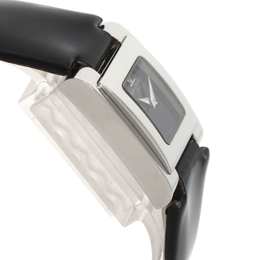 Baume & Mercier Watches Quartz MOA8167 Stainless Steel, Leather Silver catwalk black dial Women Used Authentic