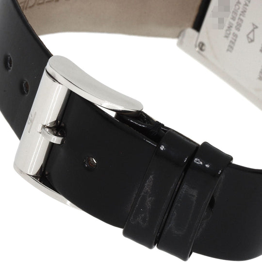 Baume & Mercier Watches Quartz MOA8167 Stainless Steel, Leather Silver catwalk black dial Women Used Authentic