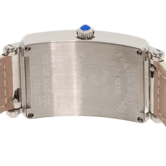 FRANCK MULLER Watches Quartz 902QZMAGCOL Stainless Steel, Leather Silver Long Island Magic Color Silver dial Women Used Authentic