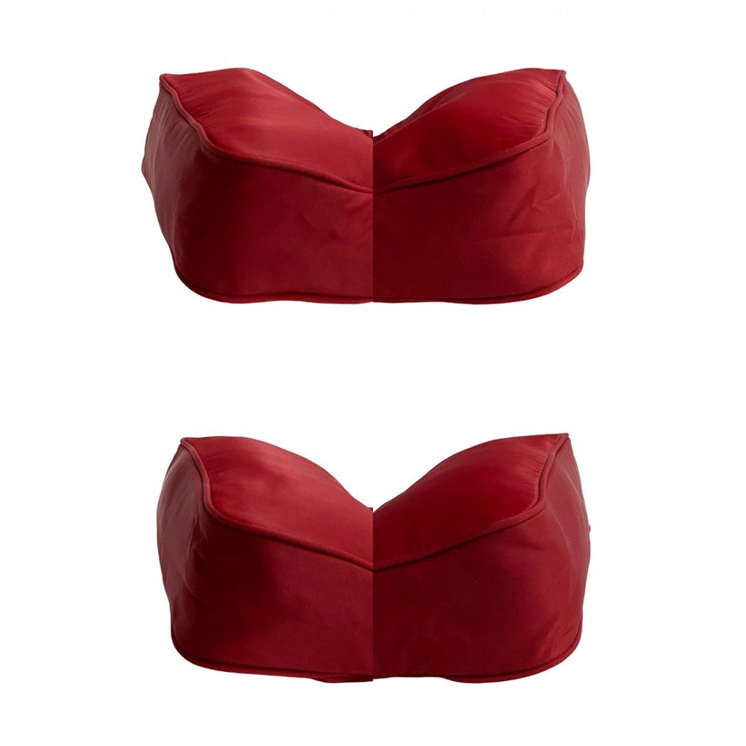 PRADA Handbag Nylon Red