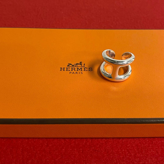 HERMES Ring Silver925 Silver Osmoz GM