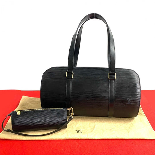 LOUIS VUITTON Handbag Epi Leather black Epi Suflo